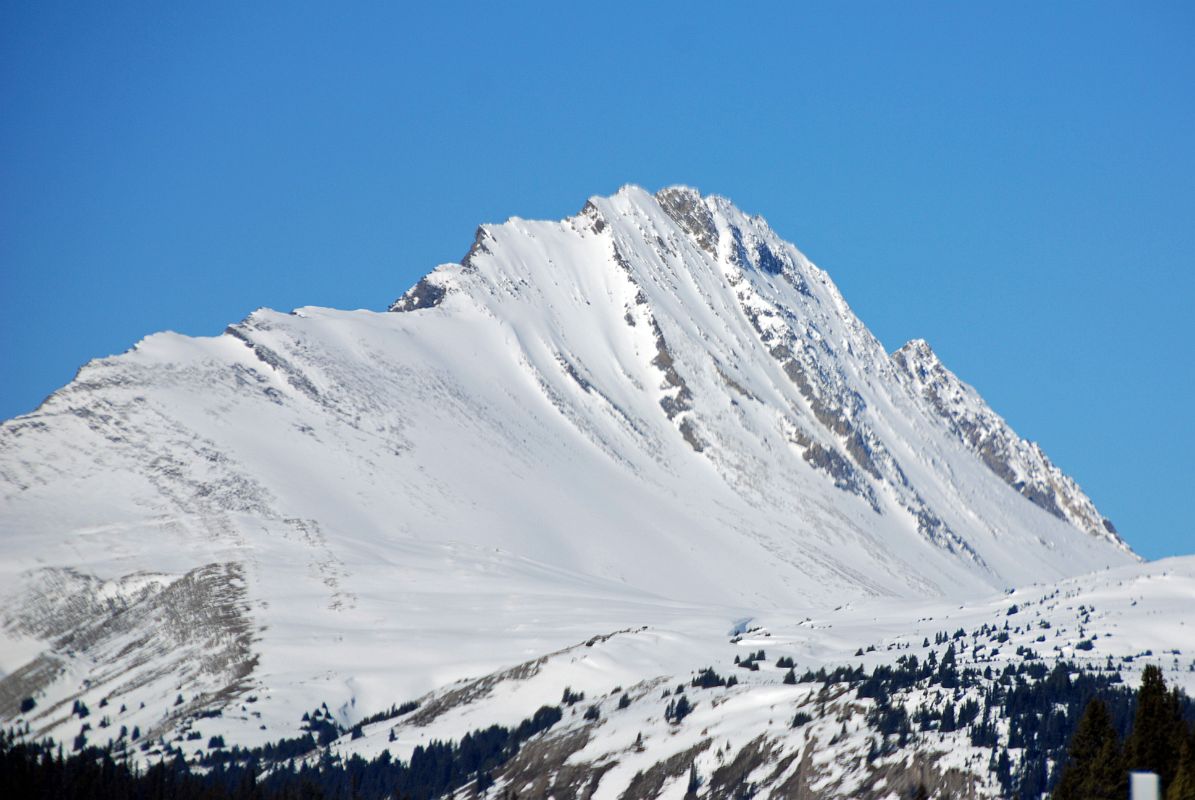 09 Wilcox Peak From Just Before Columbia Icefields On Icefields Parkway